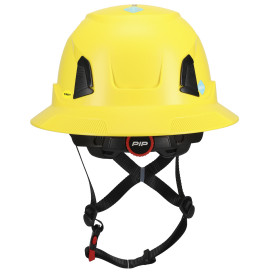 PIP 280-HP1491RVM-FB Traverse ANSI Type II Vented Full Brim Safety Helmet with Mips - Yellow