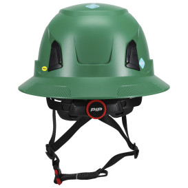 PIP 280-HP1491RVM-FB Traverse ANSI Type II Vented Full Brim Safety Helmet with Mips - Dark Green