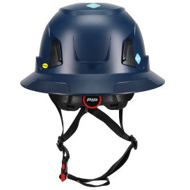 PIP 280-HP1491RVM-FB Traverse ANSI Type II Vented Full Brim Safety Helmet with Mips - Navy
