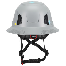 PIP 280-HP1491RVM-FB Traverse ANSI Type II Vented Full Brim Safety Helmet with Mips - Gray