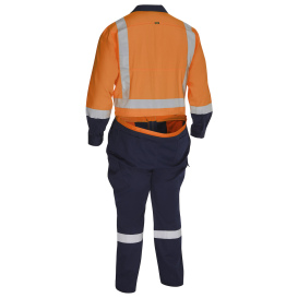 PIP 314M6369H Bisley Type R Class 2 Vented Coveralls - Orange/Navy