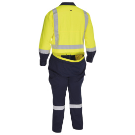 PIP 314M6369H Bisley Type R Class 2 Vented Coveralls - Yellow/Navy