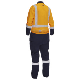 PIP 314W6369H Bisley Type R Class 2 Women\'s Vented Coveralls - Orange/Navy