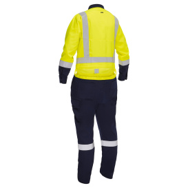 PIP 314W6369H Bisley Type R Class 2 Women\'s Vented Coveralls - Yellow/Navy