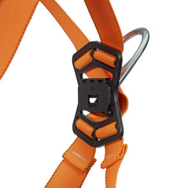 Miller T4700 Titan Full-Body Harness - Hi‑Viz Webbing - PFL/SRL Connector - Back D‑Rings - Tongue Leg Buckles
