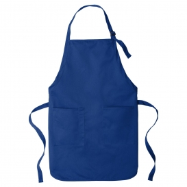 Port Authority A600 Full-Length Two-Pocket Bib Apron - Royal