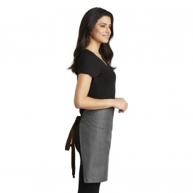 Port Authority A801 Market Half Bistro Apron - Ash Grey