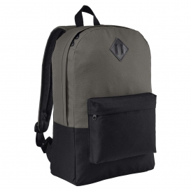 Port Authority BG7150 Retro Backpack - Dark Charcoal/Black