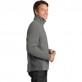 Port Authority F216 Colorblock Value Fleece Jacket - Deep Smoke/Battleship Grey