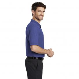Port Authority K500ES Extended Size Silk Touch Polo - Mediterranean Blue