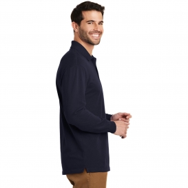 Port Authority K8000LS EZCotton Long Sleeve Polo - Navy | Full Source