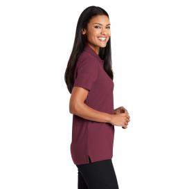 Port Authority L510 Ladies Stain-Resistant Polo - Burgundy