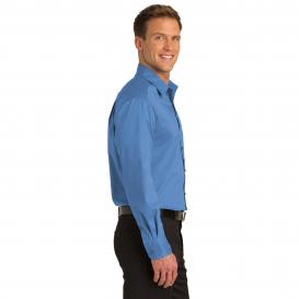 Port Authority S646 Stretch Poplin Shirt - Moonlight Blue