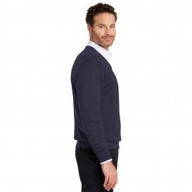 Port Authority SW300 Value V-Neck Sweater - Navy