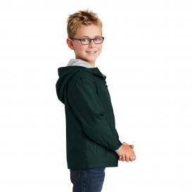 Port Authority YJP56 Youth Team Jacket - Hunter/Light Oxford