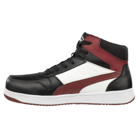 PUMA Safety 630055-201 Men\'s Frontcourt Composite Toe Safety Shoes - Black/White/Red