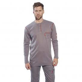 Portwest FR02 Bizflame FR Henley - Grey