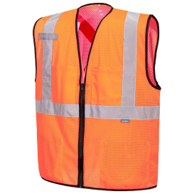 Portwest US397 Type R Class 3 Hi-Vis Tampa Mesh X-Back Safety Vest - Orange