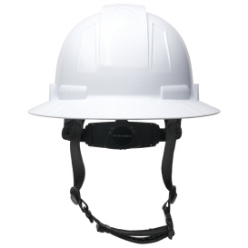 Pyramex HPT256110 Ridgeline T2 Full Brim Hard Hat - 6-Point Ratchet Suspension - White