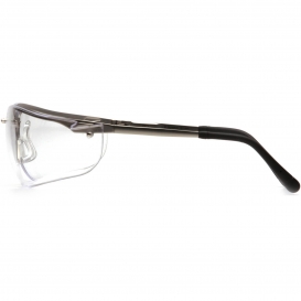 Pyramex SGM1810S V2-Metal Safety Glasses - Gun Metal Frame - Clear Lens ...