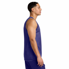 Sport-Tek ST5000 PosiCharge Reversible Mesh Tank - Purple/White