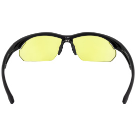 Crossfire 4825 BOLO Safety Glasses - Black Frame - Amber Lens