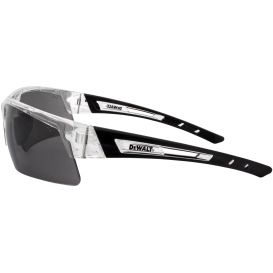 DEWALT DPG100T-2D Crosscut Safety Glasses - Clear Frame - Smoke Lens