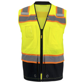 DEWALT DSV851 Type R Class 2 Heavy Duty Tech Surveyor Safety Vest - Yellow/Lime