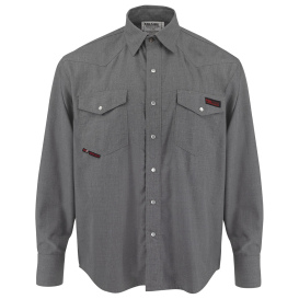 Radians FRS-004G VolCore Cat 2 Vented Pearl Snap FR Shirt - Gray