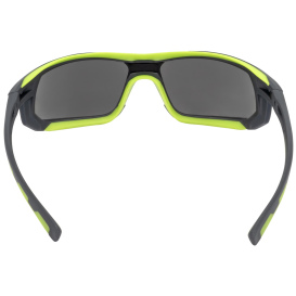 Radians GLF1-20D GLYF Safety Glasses - Green Frame - Smoke/Gray Lens