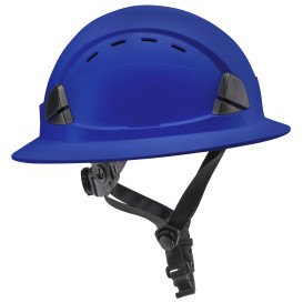 Radians RHF2V Dareware X Type II Class C Vented Full Brim Safety Helmets - Ratchet Suspension - Blue