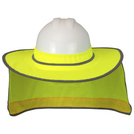 Radians RHHS-02 Collapsible Hard Hat Neck Shade - Yellow/Lime