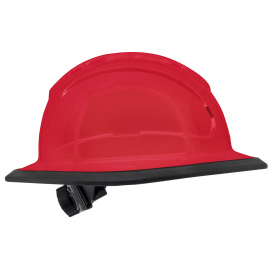 Radians RHJ6 The Judge Full Brim Hard Hat - Ratchet Suspension - Red