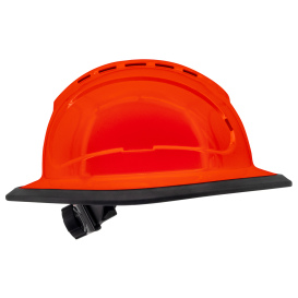 Radians RHJ6V The Judge Full Brim Hard Hat - Ratchet Suspension - Hi-Vis Orange