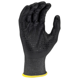 Radians RWG579 Cut Level A6 HPPE/Tungsten Shell Coated Work Gloves - Foam Nitrile Dotted Palm