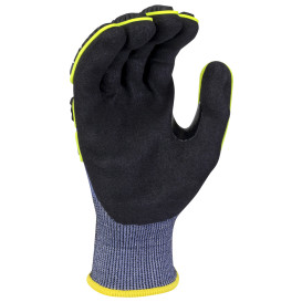 Radians RWG583 Cut Level A6 HPPE Work Gloves - TPR and Sandy Foam Nitrile