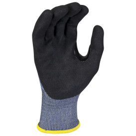 Radians RWG586 Cut Level A6 HPPE Shell Work Gloves - Sandy Foam Nitrile