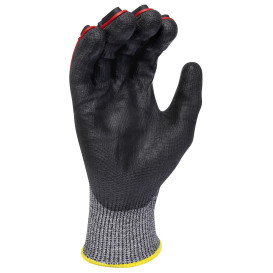 Radians RWG621 Cut Level A7 HPPE Shell Polyurethane Work Gloves - TPR Back of Hand Protection