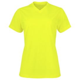 Radians ST11W-NPGS Non-ANSI Max-Dri Short Sleeve Safety Shirt - Yellow/Lime