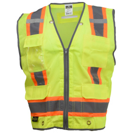 Radians SV6HG Type R Class 2 Heavy Duty Two Tone Surveyor Safety Vest - Yellow/Lime