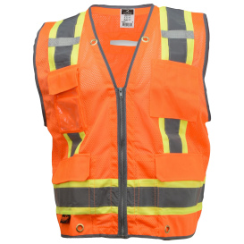 Radians SV6HO Type R Class 2 Heavy Duty Two Tone Surveyor Safety Vest - Orange