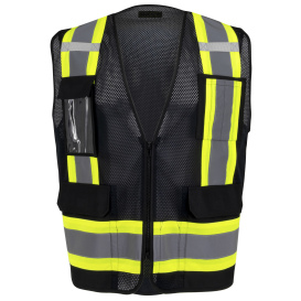 Radians SV6P Type O Class 1 Mesh Surveyor Safety Vest - Black