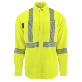 Neese VTS5SH3FY Tecasafe One Type R Class 3 FR Shirt - Fluorescent Yellow