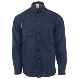 Neese VTS5VSH Tecasafe One 5.7 oz Vented FR Shirt - Denim