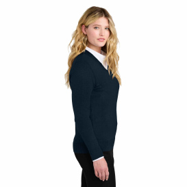 Port Authority LSW2850 Ladies Easy Care V-Neck Sweater - River Blue Navy