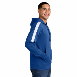 Sport-Tek ST255 Sport-Wick Fleece United Pullover Hoodie - True Royal/White