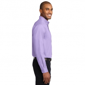 Port Authority S608ES Extended Size Long Sleeve Easy Care Shirt - Bright Lavender