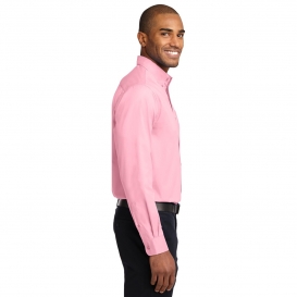 Port Authority S608ES Extended Size Long Sleeve Easy Care Shirt - Light Pink