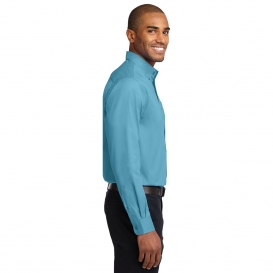 Port Authority S608ES Extended Size Long Sleeve Easy Care Shirt - Maui Blue