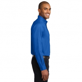 Port Authority S608ES Extended Size Long Sleeve Easy Care Shirt - Strong Blue